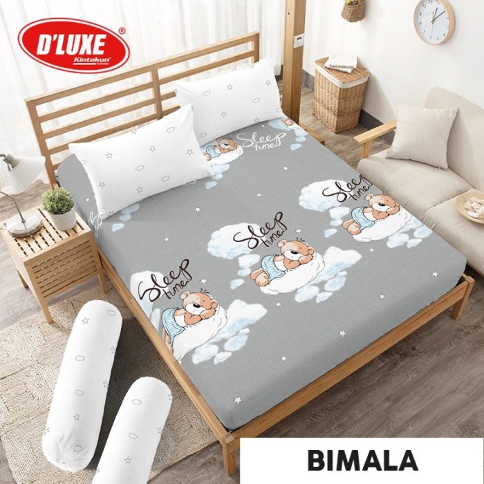 Sprei Sprei King 180x200 Kintakun Deluxe - Motif Anak - Bimala(R2Y1) Spray Anti Bocor Sprei Emboss S