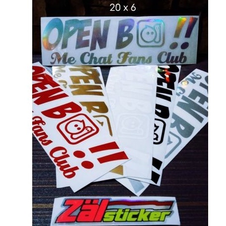 STICKER OPEN BO