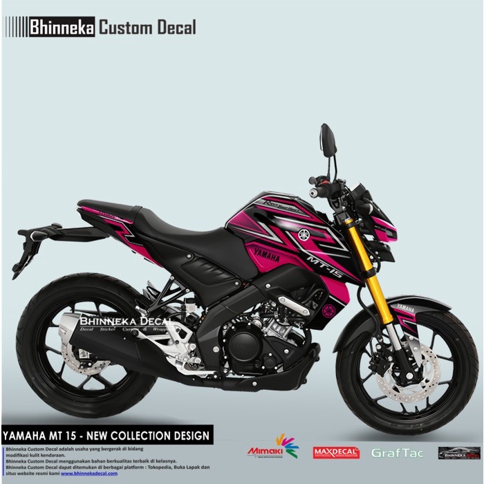 DECAL STICKER MT 15 LANCIP PINK