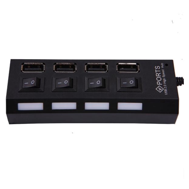 Usb 2.0 hub m-tech 4 port on off switch 480Mbps 4p-01 - Terminal usb2.0 4 slot saklar