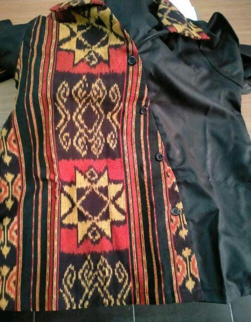 Set Couple Sarimbit - Couple Set Tenun Troso Ethnic, Kimono, Blouse | Rogo Ethnic