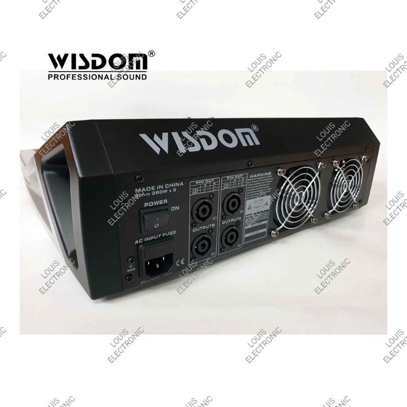 Power Mixer WISDOM PW880 PW 880 PW-880 8 Channel ORIGINAL