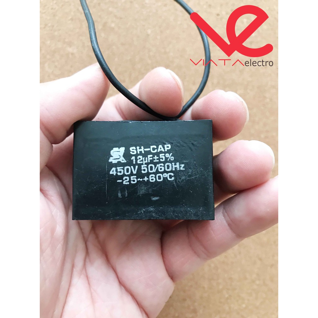 KAPASITOR KOTAK 12UF 450VAC CAPACITOR KOTAK AC. KIPAS. MESIN CUCI