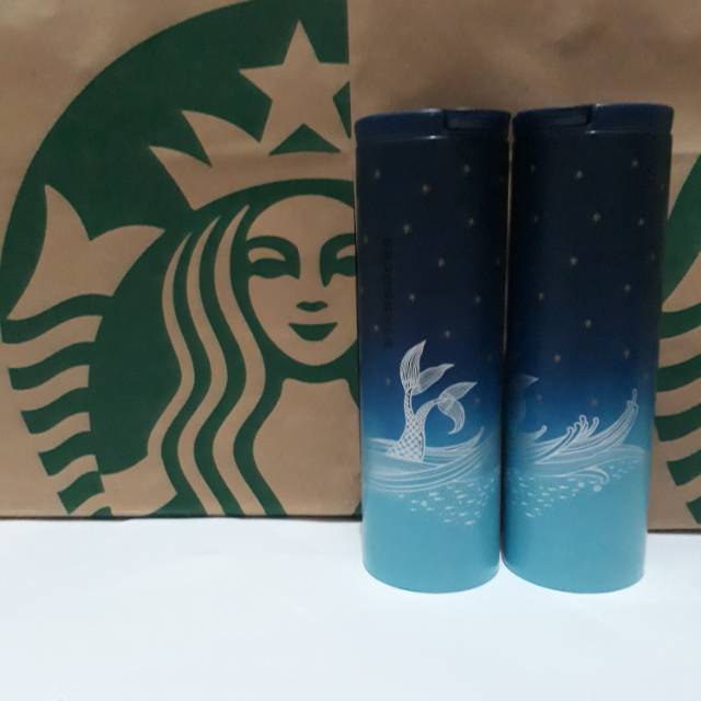 Starbucks Tumbler Stainless Steel Grande - Siren Tail Under Star