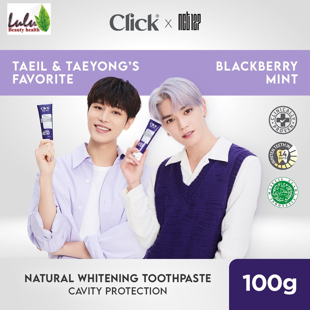 Click Natural Toothpaste Whitening + Cavity Protection