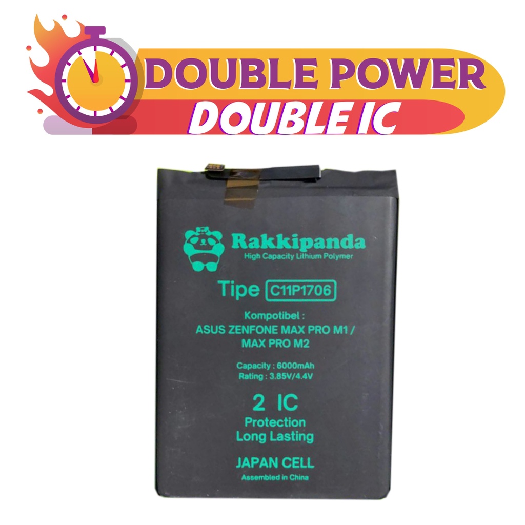BATERAI RAKKIPANDA ASUS ZENFONE MAX PRO M1 / MAX PRO M2 C11P1706
