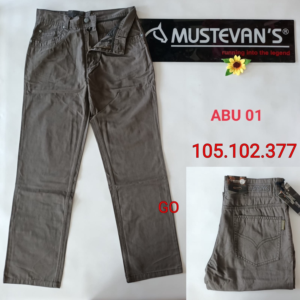 gof 28-33 MUSTEVANS CELANA POCKET Panjang Pria (Harga Promosi) Celana Casual Panjang Bahan Chinos Semi Import Halus