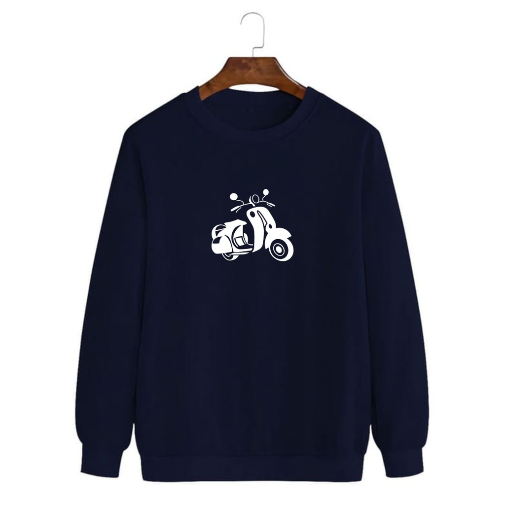 BAJU SWEATER VESPA / BAJU KAOS LENGAN PANJANG KEREN / BAJU SWEATSHIRT KEKINIAN