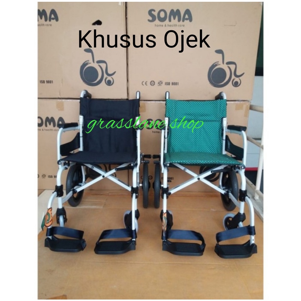 Kursi Roda Soma 215 SM 250.5 Travel Traveling Roda Kecil 14&quot; Khusus Ojek