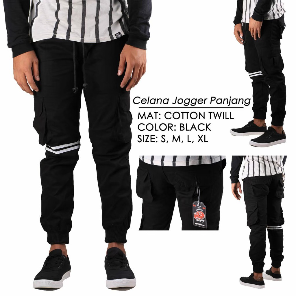 CELANA JOGGER PAKAIAN PRIA/BAWAHAN - Celana joger jogger cargo pria list camo