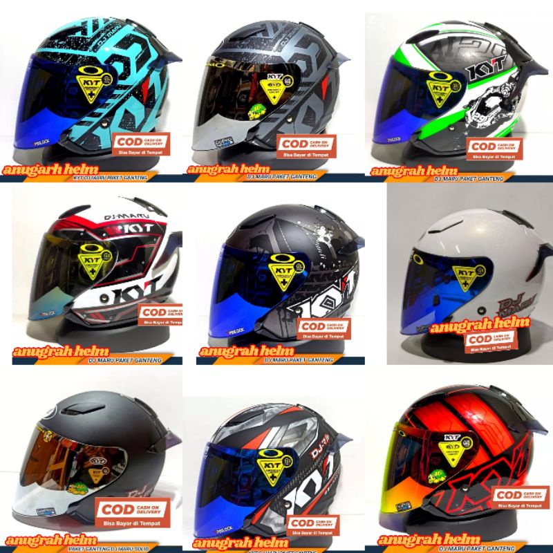 HELM KYT DJ MARU MOTIF HELM KYT DJ MARU CORAK MOTIF