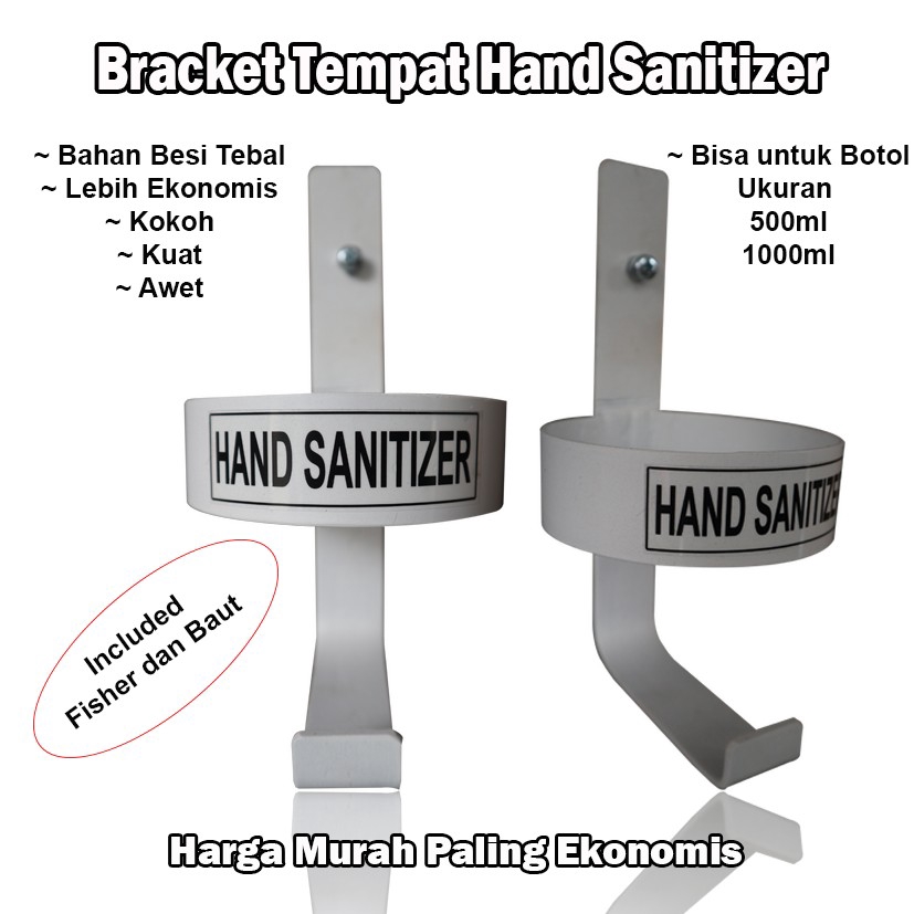 Tempat Hand Sanitizer Dinding / Wall Bracket Dudukan Hand Sanitizer