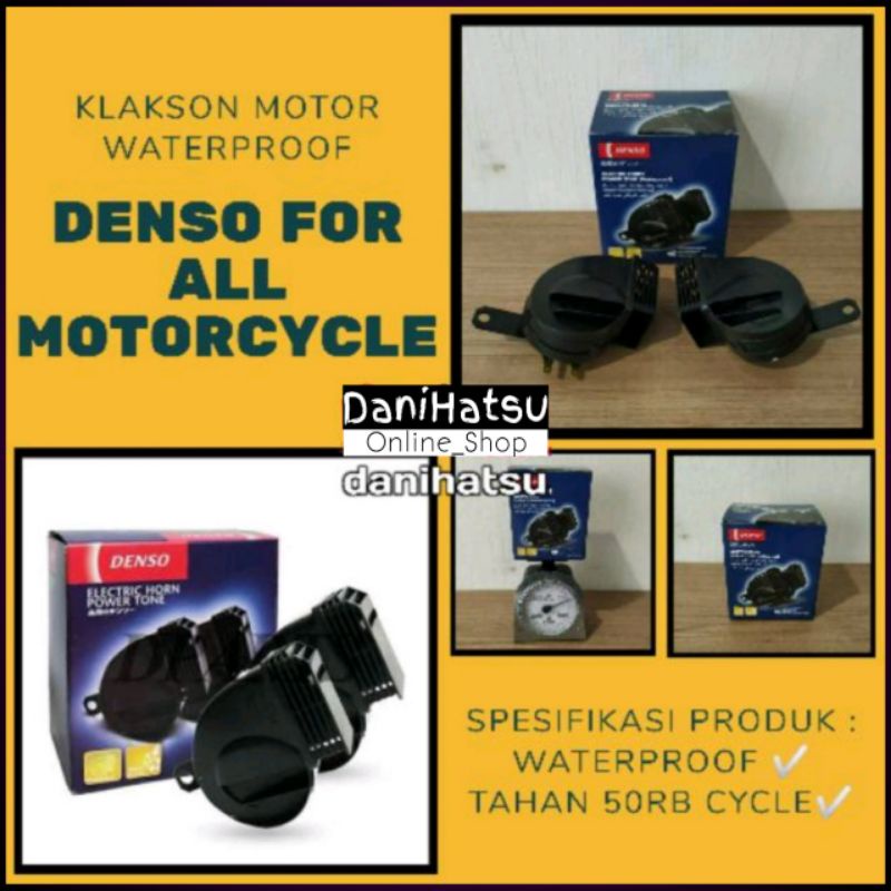 [COD] KLAKSON NMAX ADV XMAX PCX VARIO AEROX BEAT LEXI CBR NINJA DENSO WATERPROOF - MOTOR MOBIL PNP