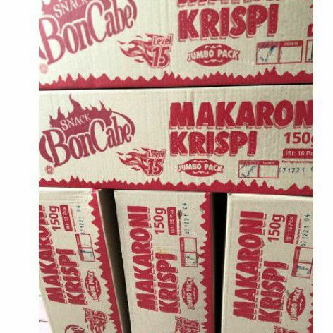 [Jumbo] Makaroni Krispi Boncabe Level 15&amp;10 Pedas 150gr