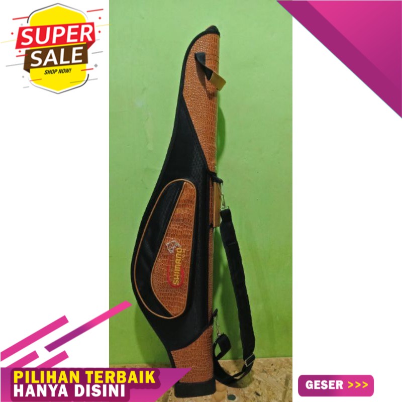 tas pancing premium bahan kulit asli 100cm *COD*