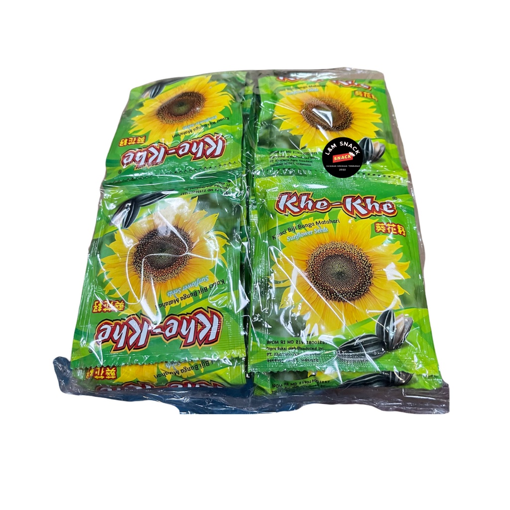 Kuaci Khe-Khe Biji Bunga Matahari 1 Pack Isi 20 Sachet