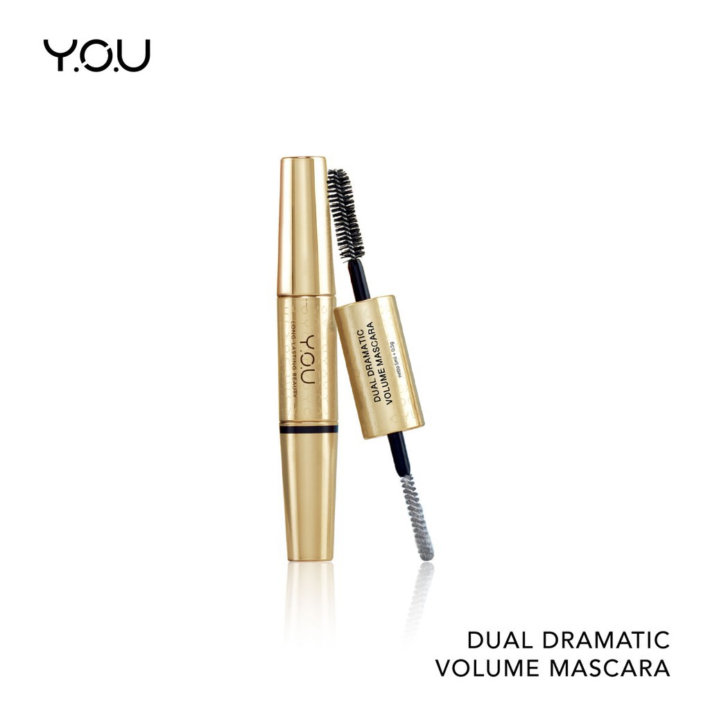 YOU Dual Dramatic Volume Mascara [Long Lasting/ Intense Eyelash Extension Fiber] / VH