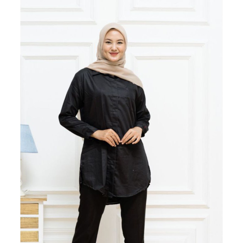 Tunik Polos/Tunik Toyobo/Tunik Hitam/Tunik Lylac/Tunik maroon/Tunik Navy/kemeja polos