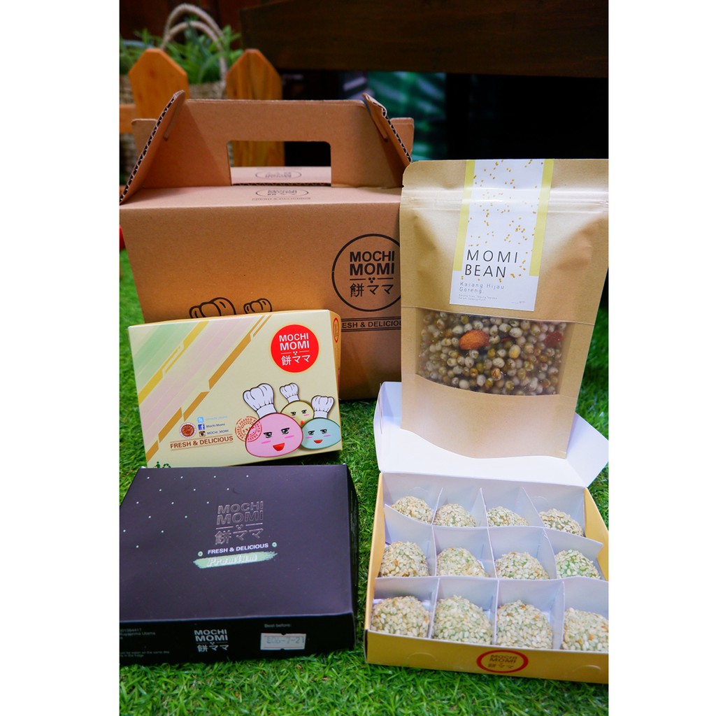 

Paket 100 Ribu Mochi dan Snack Momi Bean - FREE DUS MOCHI