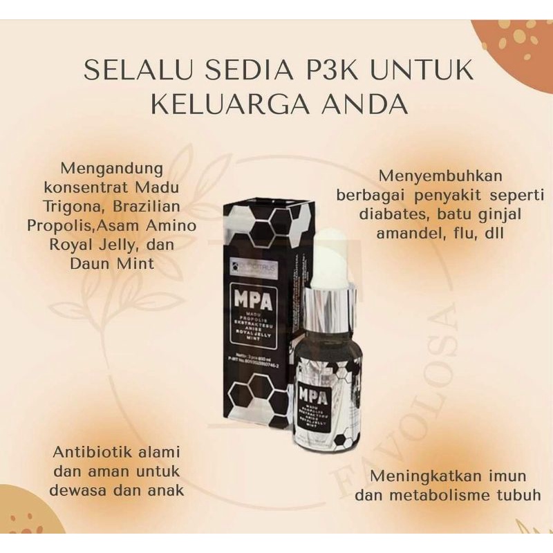 PROPOLIS KUALITAS TERBAIK - MPA PROPOLIS 100% ORIGINAL sangat bagus untuk Kesehatan tubuh - 1 botol