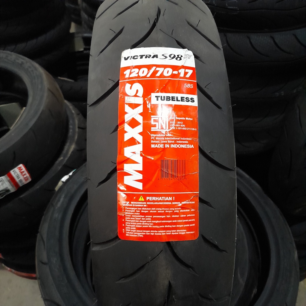 Ban motor sport Maxxis Victra 120 70 17 tubeless S98 ST