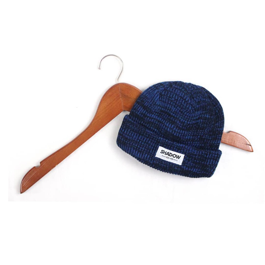 Shadow.inv - Hat Beani WL  Blue Twotone | Topi Kupluk Distro Pria | Hat Beani Pria Wanita | Topi Kup