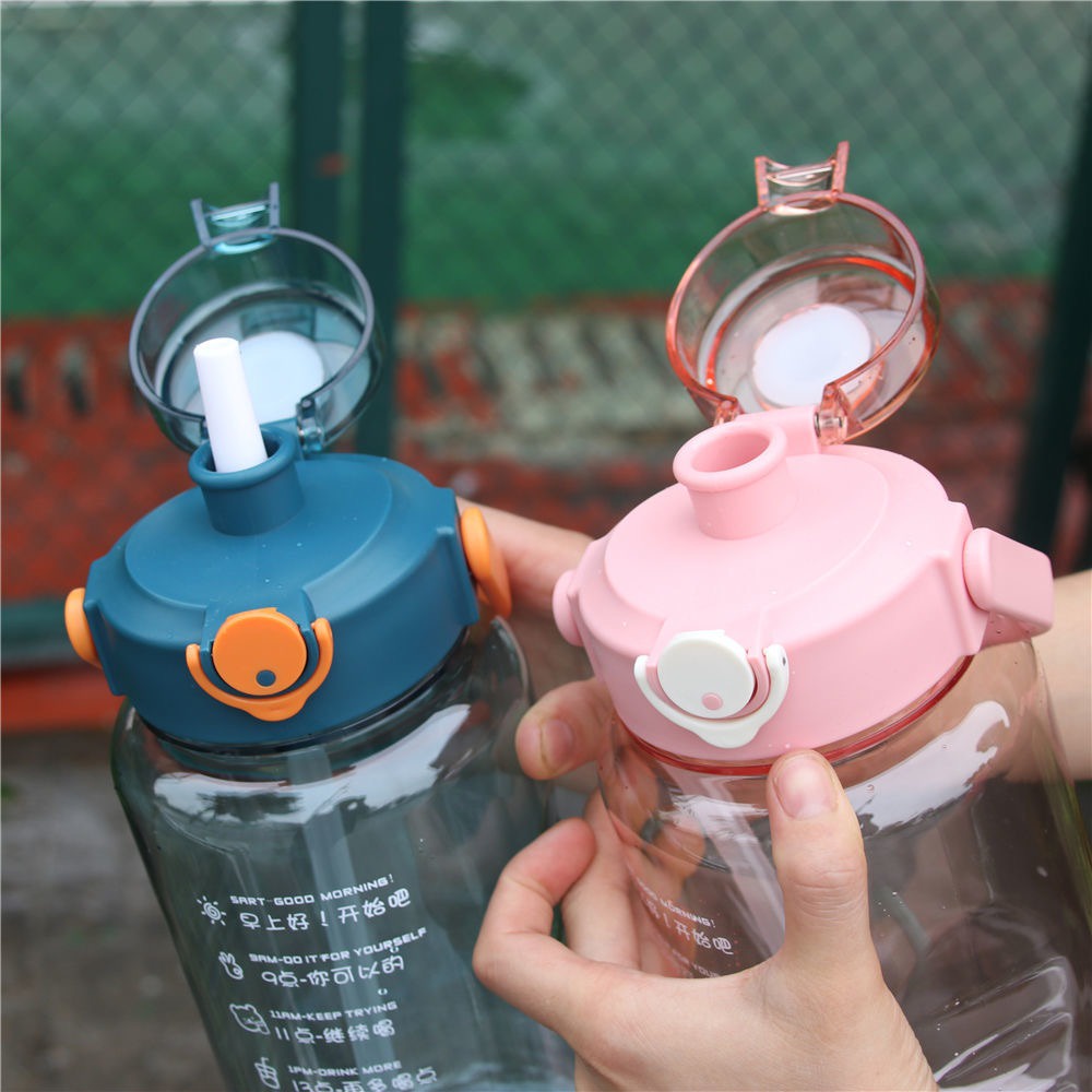 Reseller Welcome – Bo5244 Botol Minum Sedota 1500 ML & 2000 ML / Botol Minum Cute 1,5 L & 2 L + Stiker / Botol Minum Stiker Lucu & Unik-8