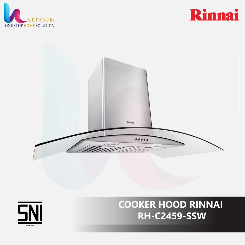 Penghisap Asap Dapur Cooker Hood Chimney Rinnai RH-C2459-SSW