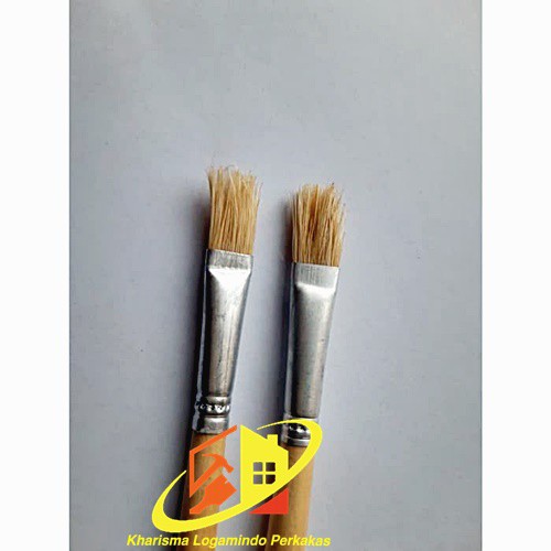 

Khrsma JKT - Brush Kuas Cat gepeng putih Air Cat Minyak Lukis Acrylic gambar no 6 KLP