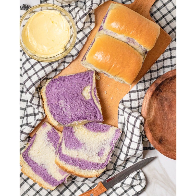 

Ube Shokupan (Taro Hokaido milk loaf)