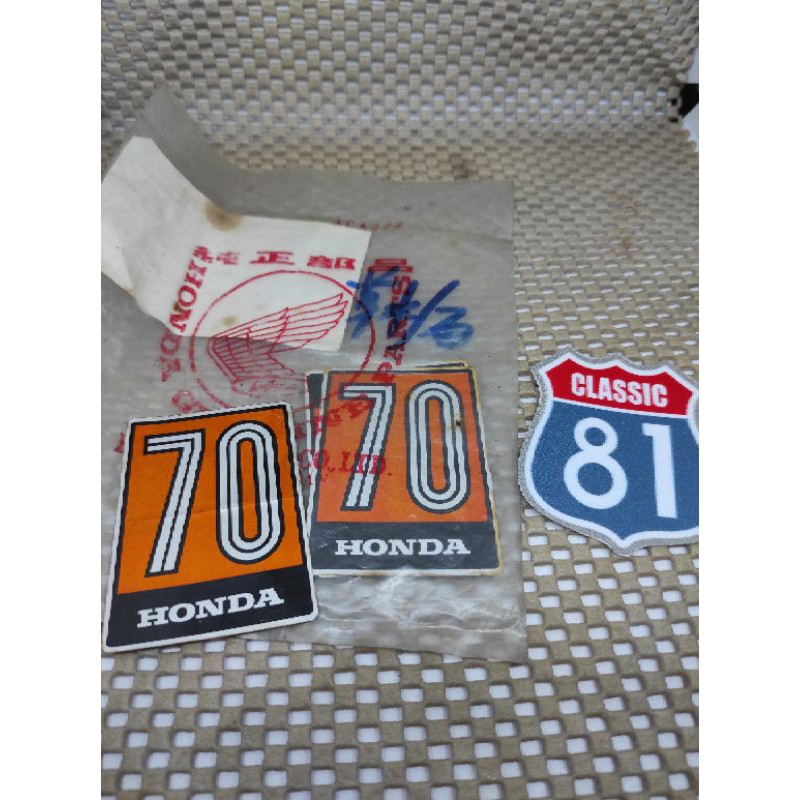STIKER STICKER DASI DADA HONDA C70 ORIGINAL NOs