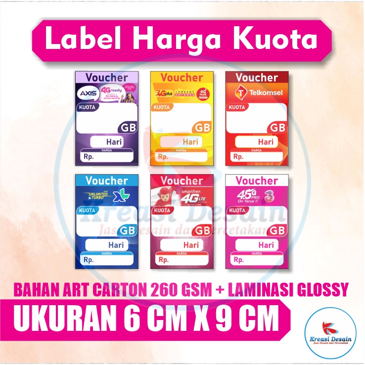 LABEL HARGA / DISPLAY KUOTA