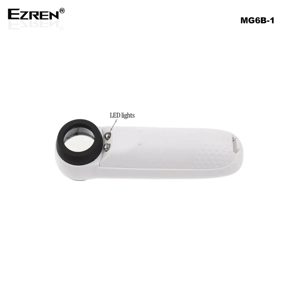 Ezren EZ-0250 portable 40X mini led magnifying glass Pembesar MG6B-1B