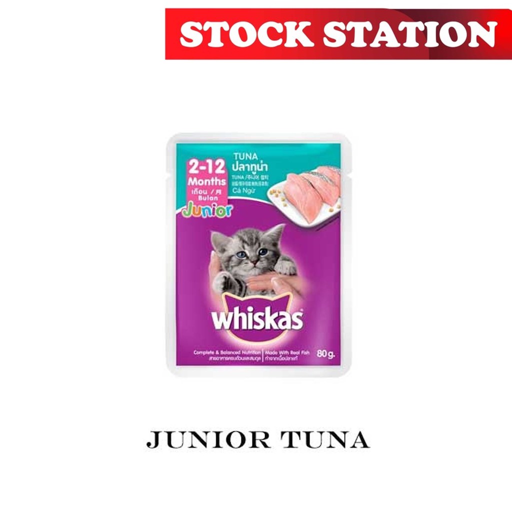 Whiskas Pouch Junior Tuna 80gr