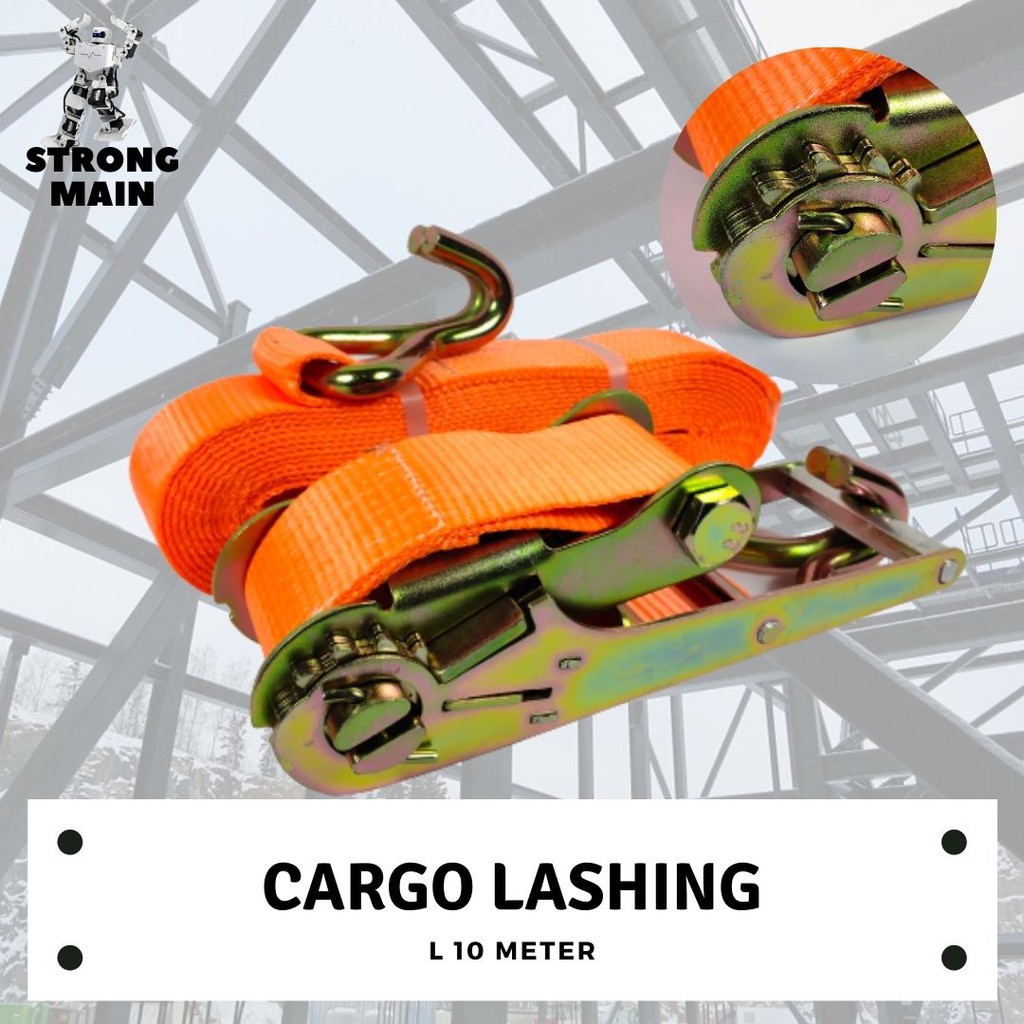 10T cargo lashing - rachet tie down lashing belt