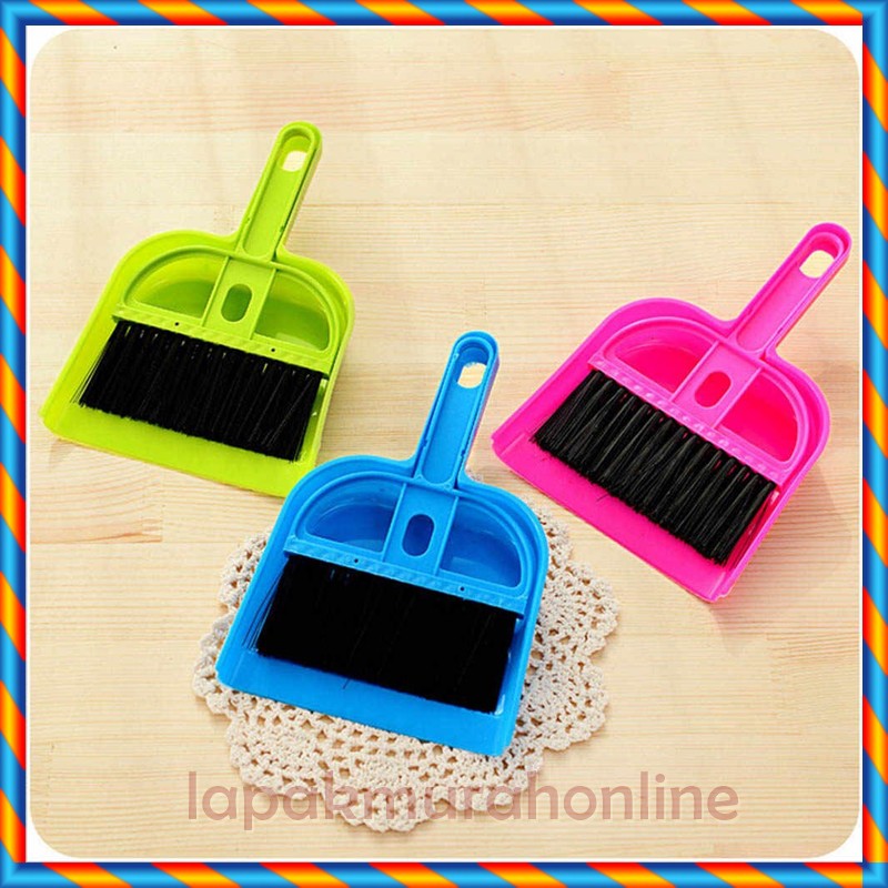 Sapu Pengki Mini Set Mini Dustpan Serokan Mini Set Sapu Karpet Mobil Pembersih Meja