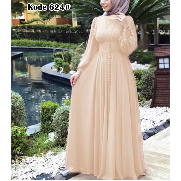 624# longdress fashion muslim terbaru // dress muslim//BAJU MUSLIM TERBARU