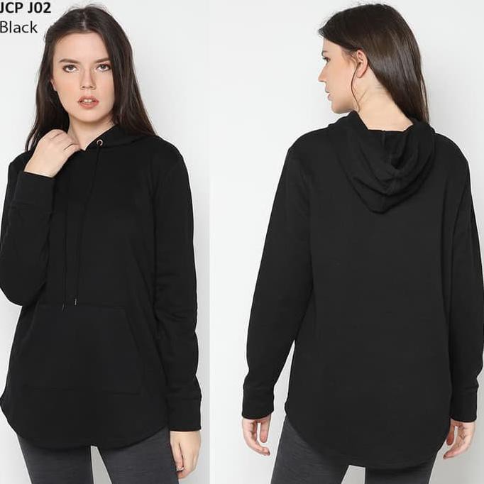 Kualitas Terbaik Hoodie Jaket Jumpper Sweater Wanita Hitam Polos Branded Sisa Ekspor CUCI GUDANG