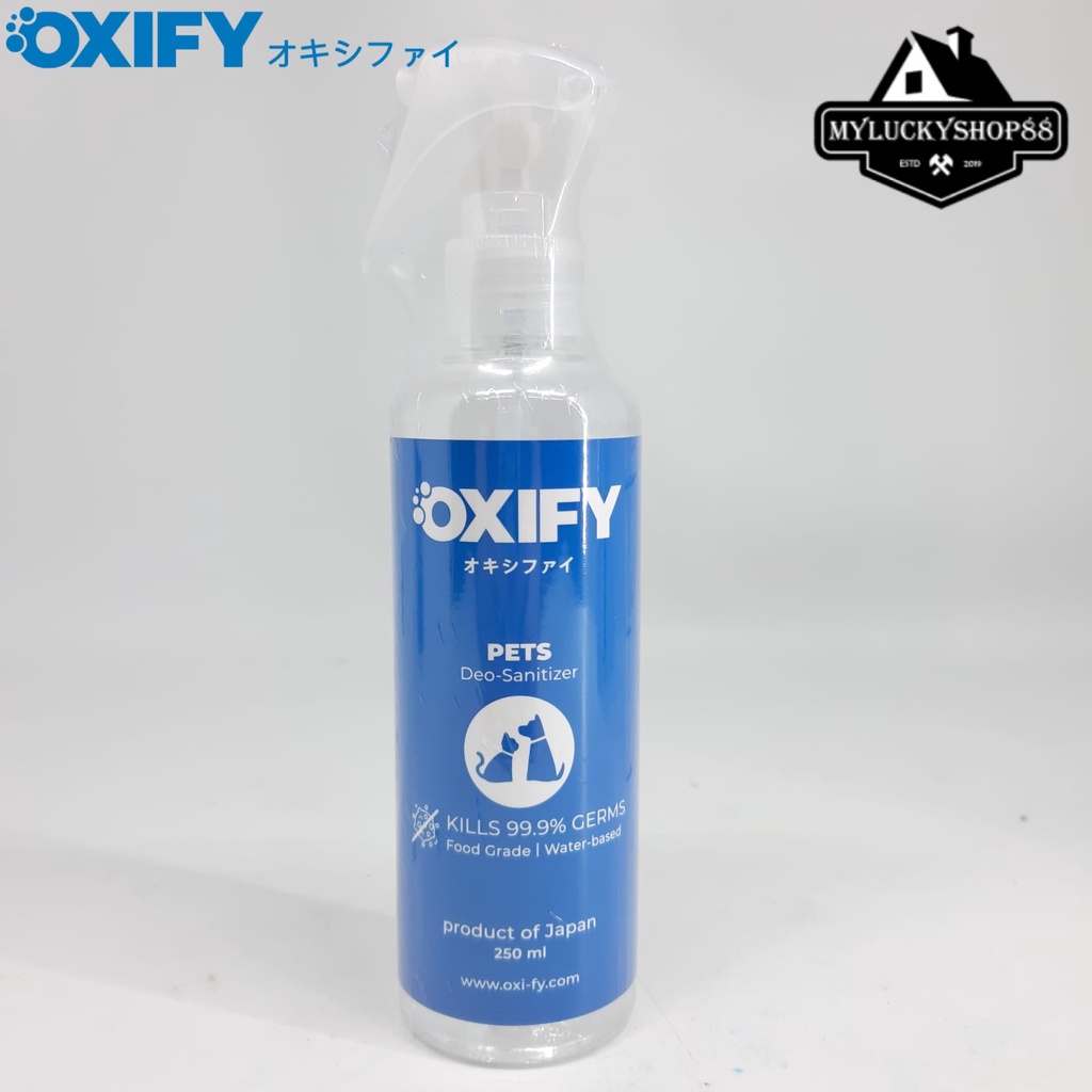 OXIFY Pets Deo Sanitizer Disinfectant Japan 250ml Water Based 250 ml