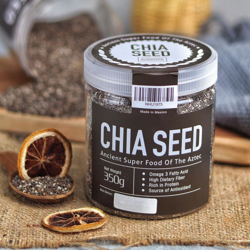Chia Seed Seeds Organic Premium Mexico Asli Original 350gr