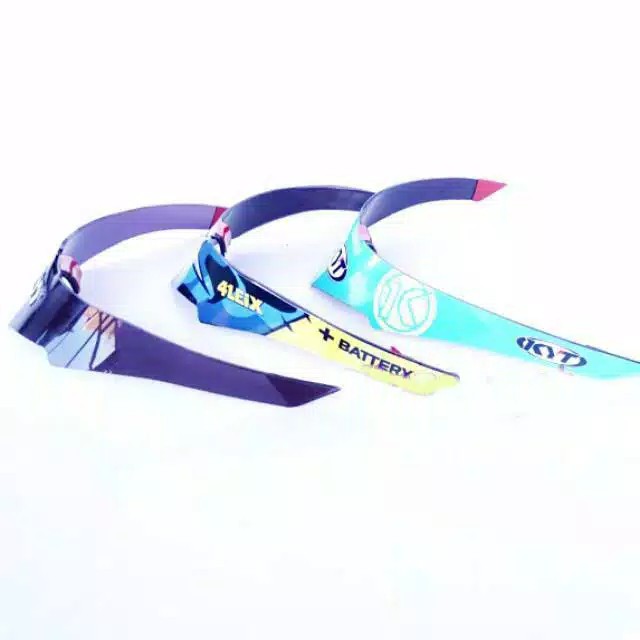 SPOILER HELM KYT KYOTO MOTIF AQUAMARINE/ESPARGARO/SMOKE