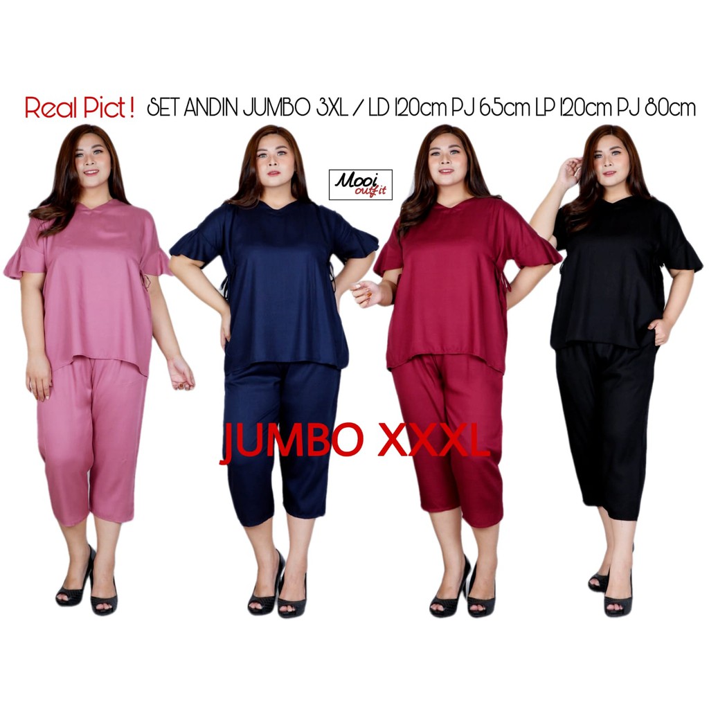 Setelan Andin / Setelan Pendek Jumbo / Setelan Wanita Jumbo Kekinian / Setelan Katun Rayon Jumbo / Set Wanita Terbaru 2023 Kekinian Viral