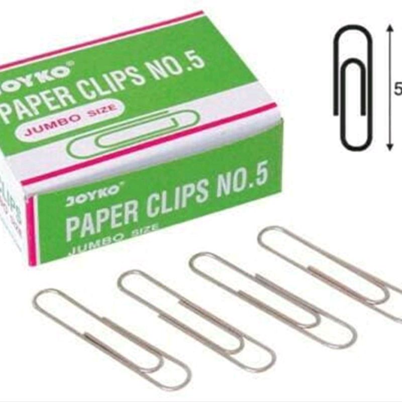 

Paper Clip / Klip Penjepit Kertas No. 5 Jumbo