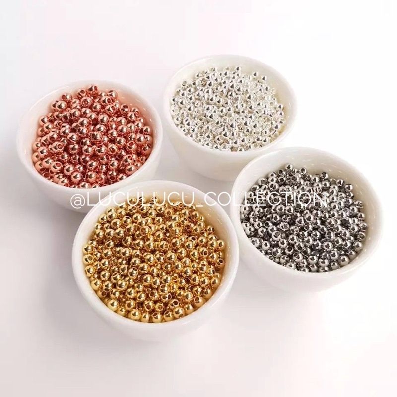 Mutiara Jepang KW1 (10 gram) / Manik Monte Mote Mutiara Payet Jepang KW1 3mm 4mm 5mm 6mm