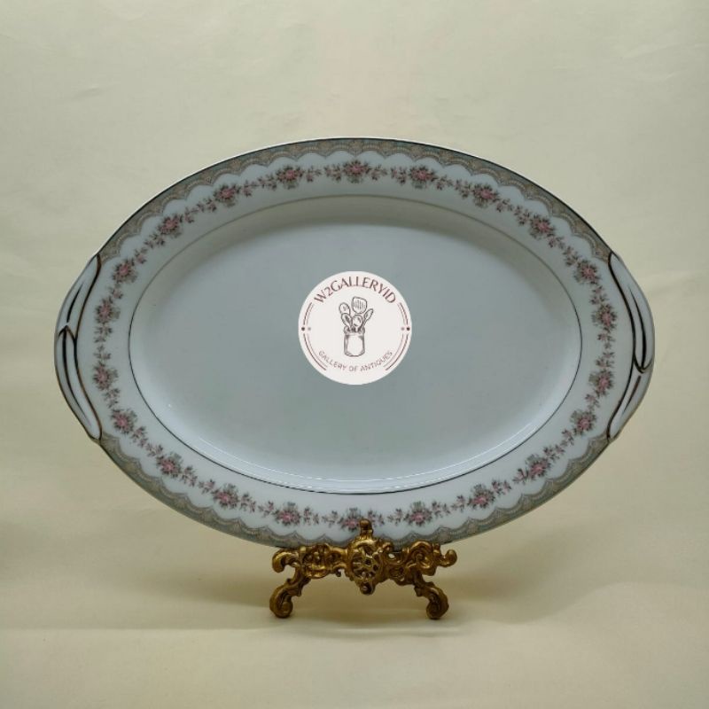 Lodor Glenwood Noritake China/oval plate japan/piring saji keramik besar/piring oval jepang