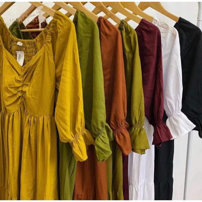 Nadira Midi Dress PREMIUM by.Aprilia fashion store