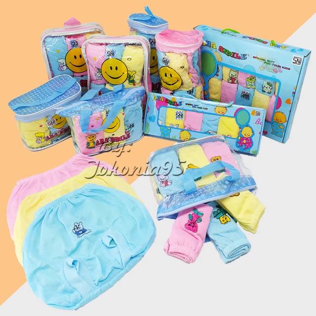 Celana Pop / Kodok Bayi Ana Smile Bag / Box 0 3 6 9 Bulan Kado Bayi Lucu Anasmile