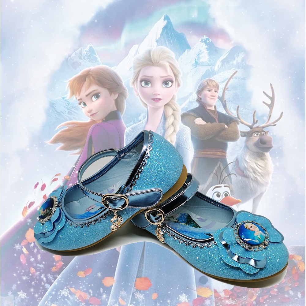 IMPORT SEPATU FROZEN ANAK PEREMPUAN / SEPATU PRINCESS ELSA ANAK GLITTER