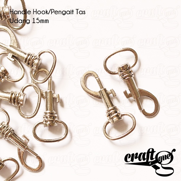 Handle Hook/Pengait Tas Udang 15mm (Pairs = 2pcs)