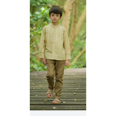 SAMMY SHIRT BUTTER YELLOW || ALEZA LABEL KOKO ANAK
